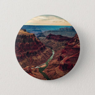 Grand Canyon National Park Arizona, Colorado River 6 Cm Round Badge