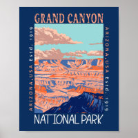  Grand Canyon National Park Arizona Distressed 