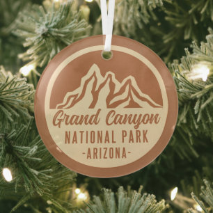 Grand Canyon National Park Arizona Glass Tree Decoration