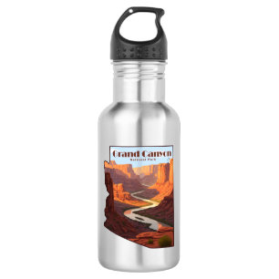 Grand Canyon National Park Arizona Map 532 Ml Water Bottle