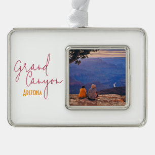 Grand Canyon National Park Arizona Souvenir Silver Plated Framed Ornament