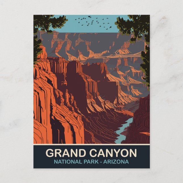 Grand Canyon, National Park, Arizona, Travel Postcard (Front)