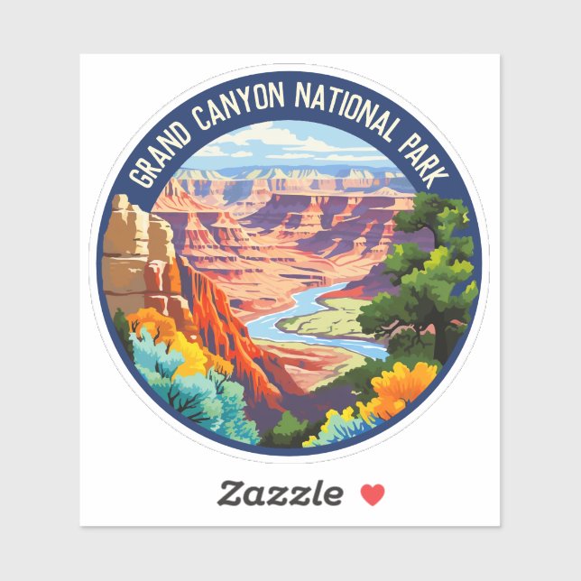 Grand Canyon National Park Arizona Vintage Art (Sheet)