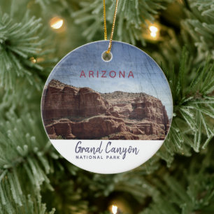 Grand Canyon National Park Arizona Vintage Ceramic Tree Decoration