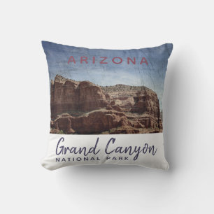 Grand Canyon National Park Arizona Vintage Cushion