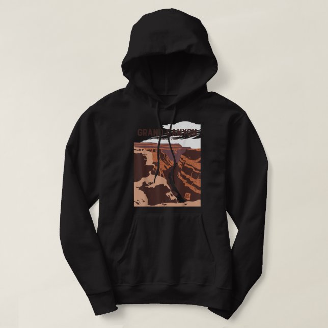 Grand Canyon National Park  Arizona Vintage Gifts  Hoodie (Design Front)