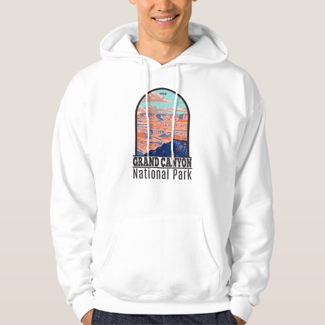  Grand Canyon National Park Arizona Vintage  Hoodie (Front)