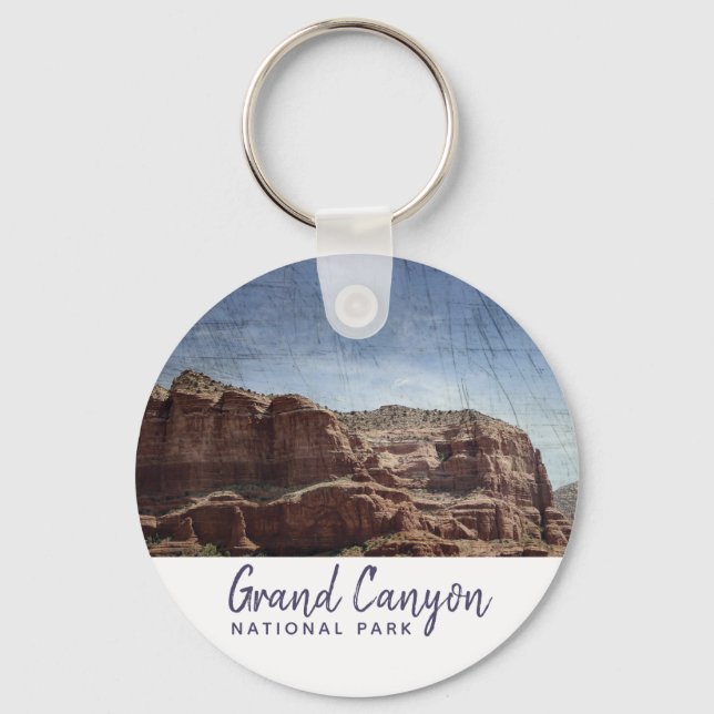 Grand Canyon National Park Arizona Vintage Key Ring (Front)