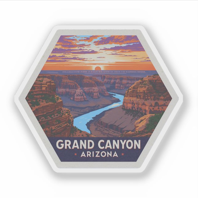 Grand Canyon National Park Arizona Vintage Travel (Front)