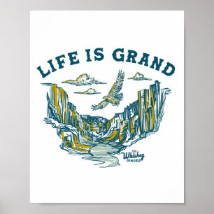 Grand Canyon National Park Art. Fun Vintage Travel Poster