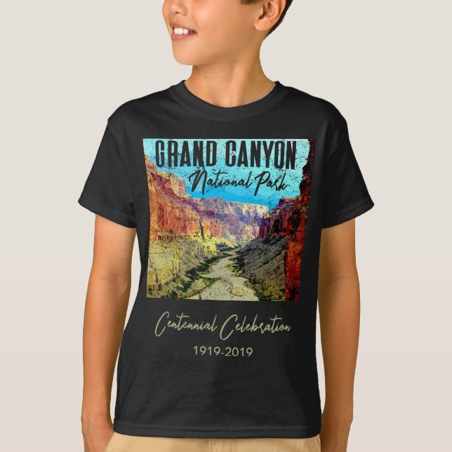 Grand Canyon National Park Centennial Celebration  T-Shirt (Front)