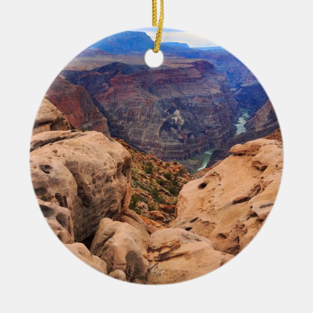 Grand Canyon National Park Ceramic Tree Decoration (Front)