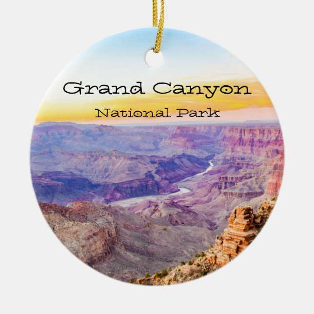 Grand Canyon National Park Ceramic Tree Decoration (Front)