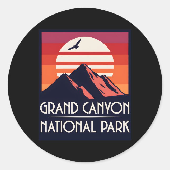 Grand Canyon National Park Classic Round Sticker (Front)