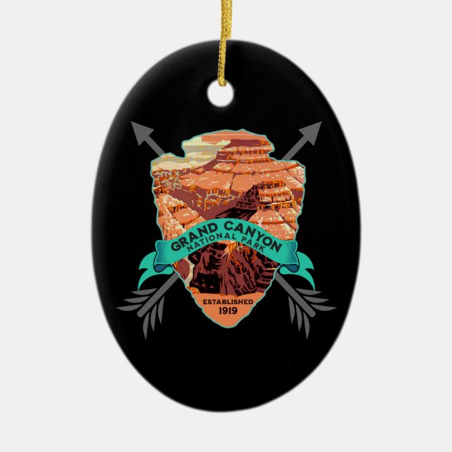 GRAND CANYON NATIONAL PARK COLLECTOR HOLIDAY CERAMIC TREE DECORATION (Front)