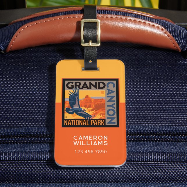 Grand Canyon National Park | Condors Luggage Tag (Front Insitu 2)