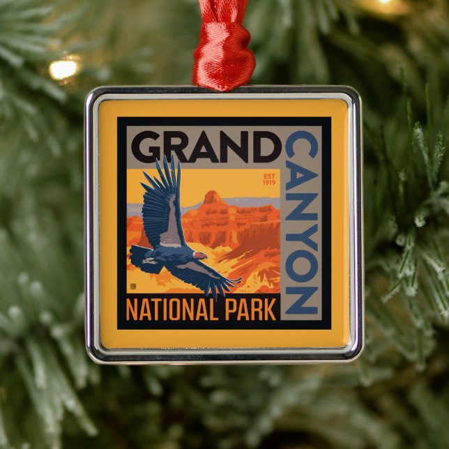 Grand Canyon National Park | Condors Metal Tree Decoration (Tree)
