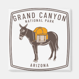 Grand Canyon National Park Donkey Magnet