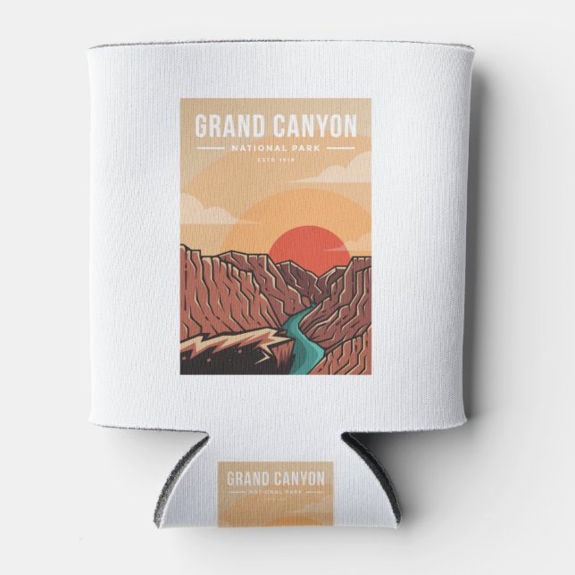 Grand canyon national park emblem patch logo can cooler (Front)