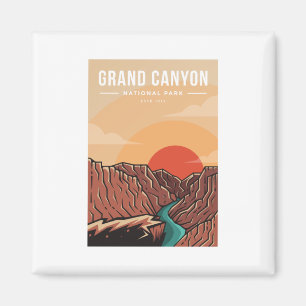 Grand canyon national park emblem patch logo magnet