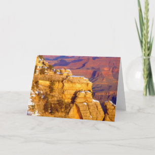 Grand Canyon National Park in Winter Card