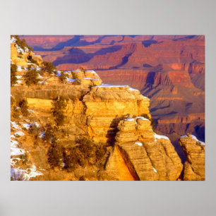 Grand Canyon National Park in Winter Poster