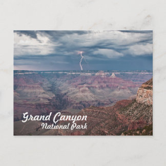 Grand Canyon National Park Lightning Strike Postcard