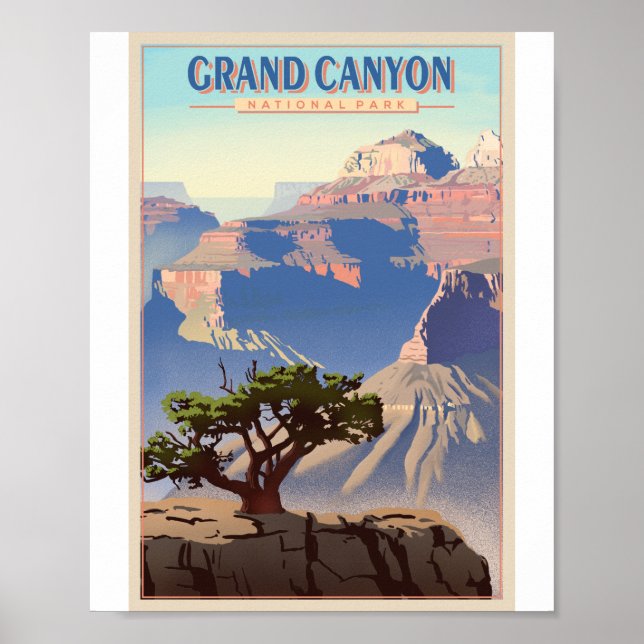 Grand Canyon National Park Litho Artwork Poster (Front)