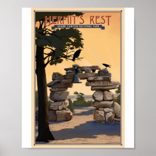 Grand Canyon National Park Litho Artwork Poster