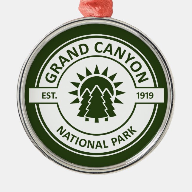 Grand Canyon National Park Metal Tree Decoration (Front)