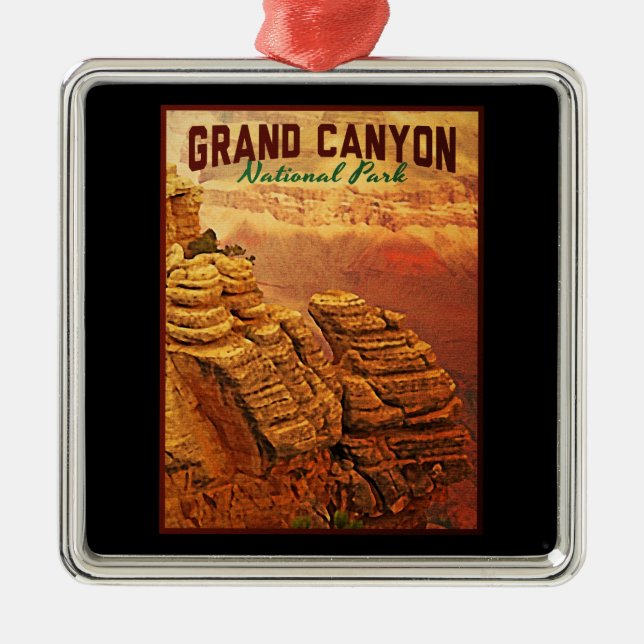 Grand Canyon National Park Metal Tree Decoration (Front)
