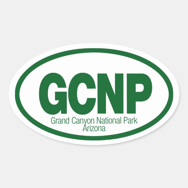 Grand Canyon National Park Oval Sticker (Front)
