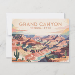 Grand Canyon National Park Postcard Vintage