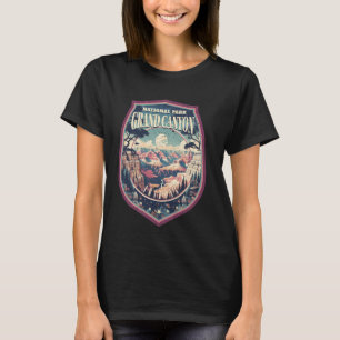 Grand Canyon National Park Poster Badge T-Shirt