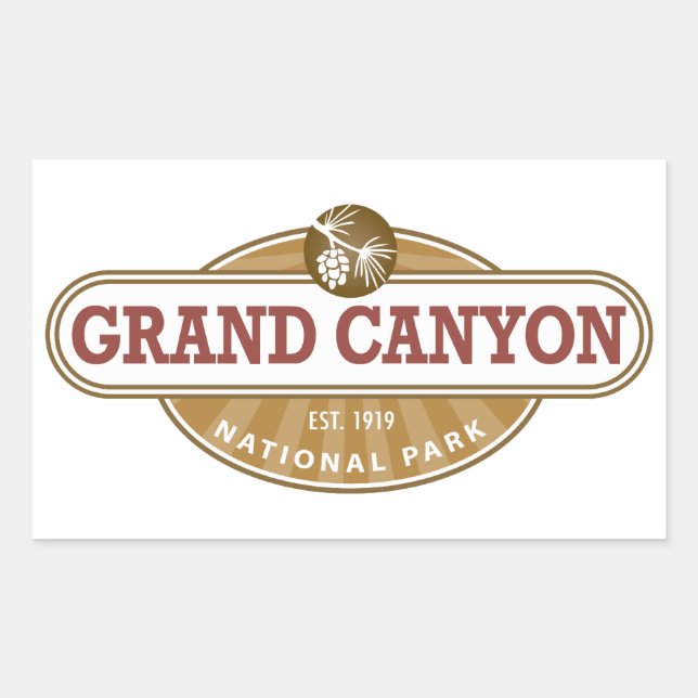 Grand Canyon National Park Rectangular Sticker (Front)