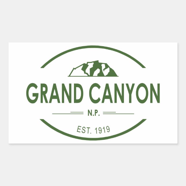 Grand Canyon National Park Rectangular Sticker (Front)