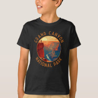 Grand Canyon National Park Retro Distressed Circle