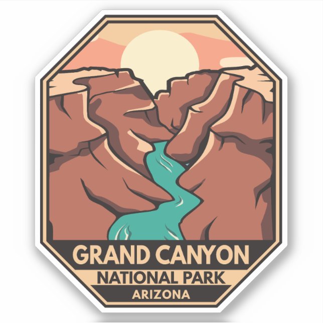 Grand Canyon National Park Retro Emblem (Front)
