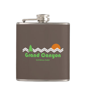Grand Canyon National Park Retro Hip Flask