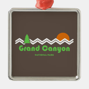 Grand Canyon National Park Retro Metal Tree Decoration