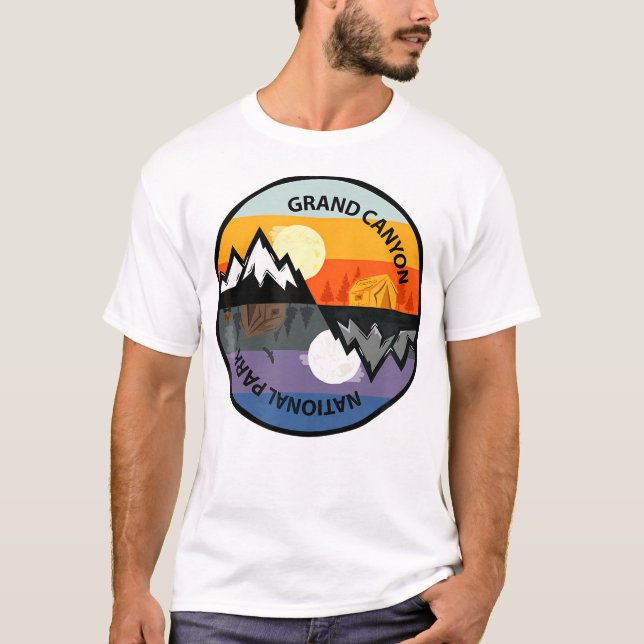 Grand Canyon National Park Retro Souvenir T-Shirt (Front)