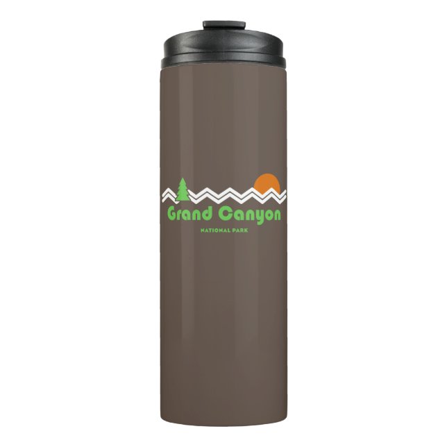 Grand Canyon National Park Retro Thermal Tumbler (Front)