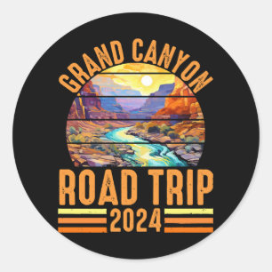 Grand Canyon National Park Road Trip 2024 Classic Round Sticker