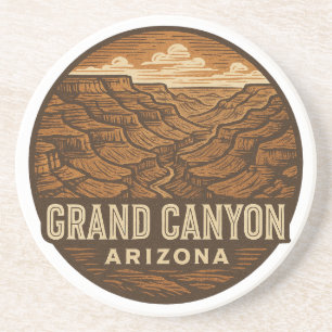 Grand Canyon National Park Round Sandstone Coaster