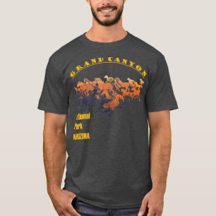 Grand Canyon National Park South Rim with horse T-Shirt