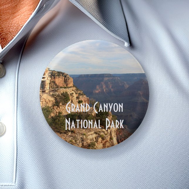 Grand Canyon National Park Souvenir 6 Cm Round Badge (Vacation Keepsake - add a photo from your trip)
