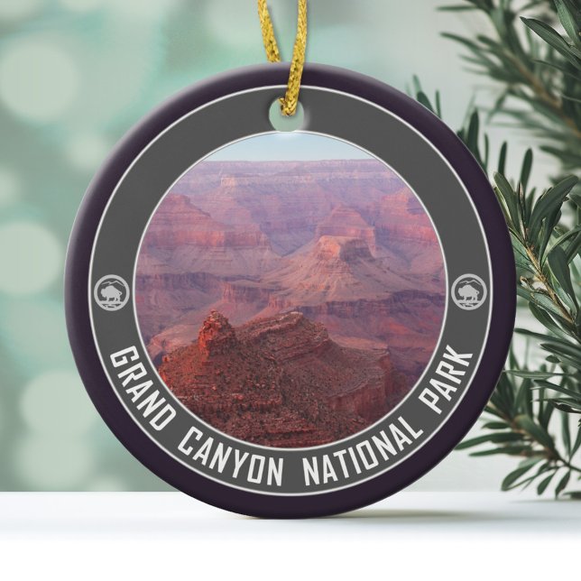 Grand Canyon National Park Souvenir Ceramic Tree Decoration (Personalized Photo Ornament)