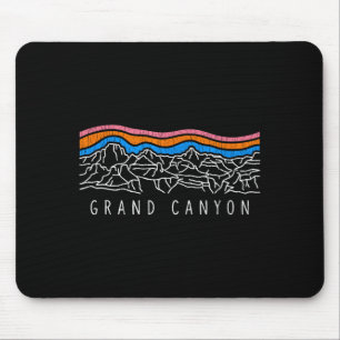 Grand canyon national park souvenir retro camping mouse mat