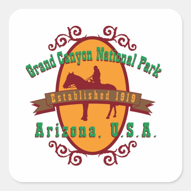 Grand Canyon National Park Square Sticker (Front)