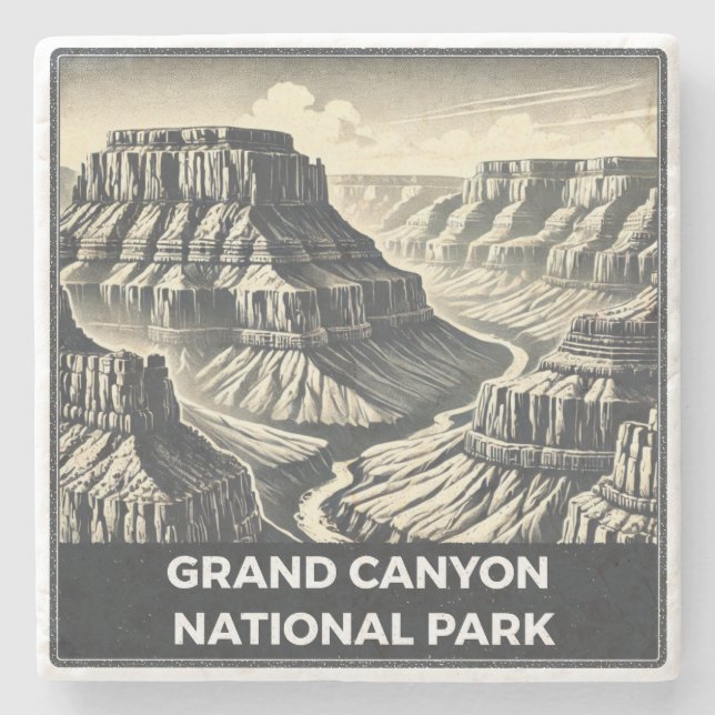 Grand Canyon National Park Stone Coaster (Front)